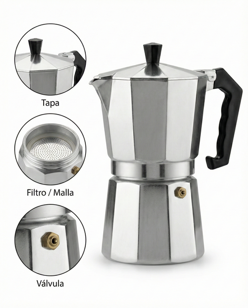 Moka Italiana (6 Tazas)
